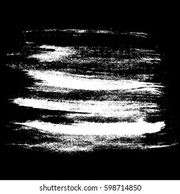 Ink vector brush strokes. Vector illustration. Grunge hand drawn watercolor texture.