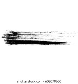 Ink vector brush strokes. Vector illustration. Grunge hand drawn watercolor texture