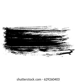 Ink vector brush strokes. Vector illustration. Grunge hand drawn watercolor texture
