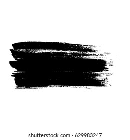 Ink vector brush strokes. Vector illustration. Grunge hand drawn watercolor texture
