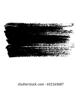 Ink vector brush strokes. Vector illustration. Grunge hand drawn watercolor texture.