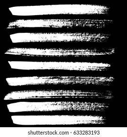 Ink vector brush strokes. Vector illustration. Grunge hand drawn watercolor texture.