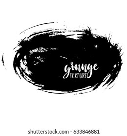 Ink vector brush strokes. Vector illustration. Grunge hand drawn watercolor texture.