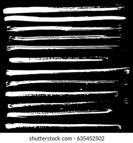 Ink vector brush strokes. Vector illustration. Grunge hand drawn watercolor texture.