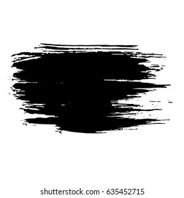 Ink vector brush strokes. Vector illustration. Grunge hand drawn watercolor texture.