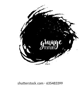 Ink vector brush strokes. Vector illustration. Grunge hand drawn watercolor texture.
