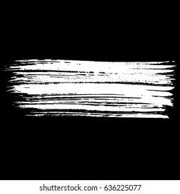 Ink vector brush strokes. Vector illustration. Grunge hand drawn watercolor texture.