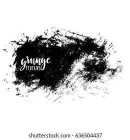 Ink vector brush strokes. Vector illustration. Grunge hand drawn watercolor texture.