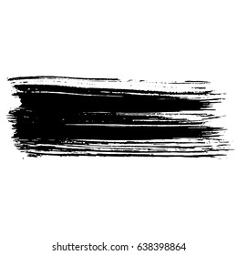 Ink vector brush strokes. Vector illustration. Grunge hand drawn watercolor texture. Space for text.