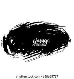 Ink vector brush strokes. Vector illustration. Grunge hand drawn watercolor texture. Space for text.