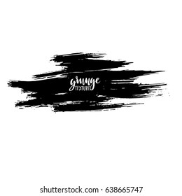 Ink vector brush strokes. Vector illustration. Grunge hand drawn watercolor texture. Space for text.