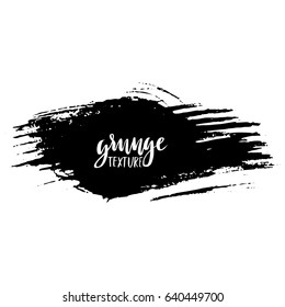 Ink vector brush strokes. Vector illustration. Grunge hand drawn watercolor texture. Space for text.