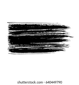 Ink vector brush strokes. Vector illustration. Grunge hand drawn watercolor texture.