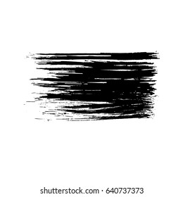 Ink vector brush strokes. Vector illustration. Grunge hand drawn watercolor texture. Space for text.