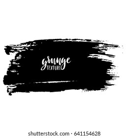 Ink vector brush strokes. Vector illustration. Grunge hand drawn watercolor texture. Space for text.