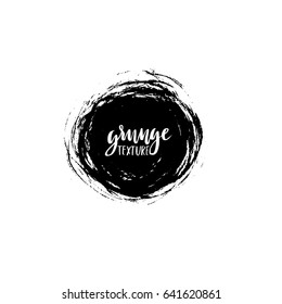 Ink vector brush strokes. Vector illustration. Grunge hand drawn watercolor texture. Space for text.