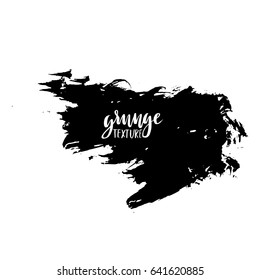 Ink vector brush strokes. Vector illustration. Grunge hand drawn watercolor texture. Space for text.