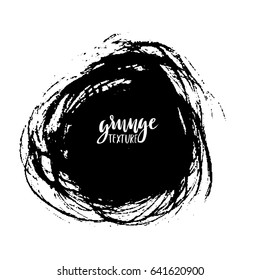 Ink vector brush strokes. Vector illustration. Grunge hand drawn watercolor texture. Space for text.