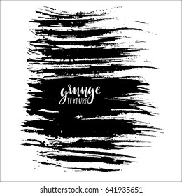 Ink vector brush strokes. Vector illustration. Grunge hand drawn watercolor texture. Space for text.