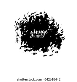 Ink vector brush strokes. Vector illustration. Grunge hand drawn watercolor texture. Space for text.