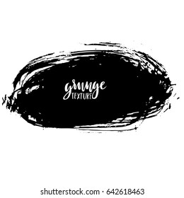 Ink vector brush strokes. Vector illustration. Grunge hand drawn watercolor texture. Space for text.