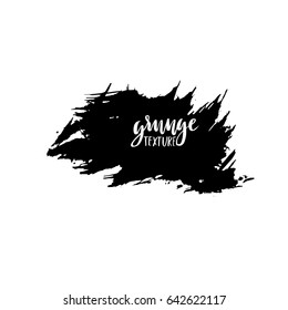 Ink vector brush strokes. Vector illustration. Grunge hand drawn watercolor texture. Space for text.