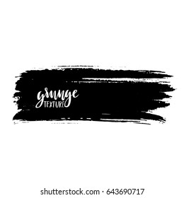 Ink vector brush strokes. Vector illustration. Grunge hand drawn watercolor texture. Space for text.