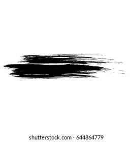 Ink vector brush strokes. Vector illustration. Grunge hand drawn watercolor texture.