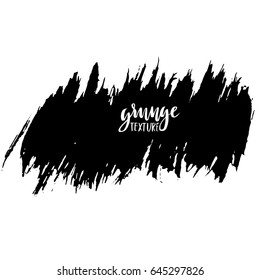 Ink vector brush strokes. Vector illustration. Grunge hand drawn watercolor texture. Space for text.
