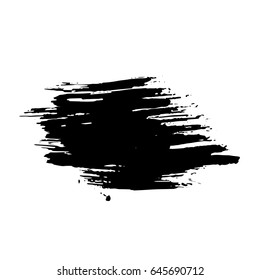 Ink vector brush strokes. Vector illustration. Grunge hand drawn watercolor texture. Space for text.