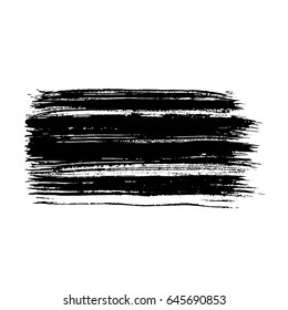 Ink vector brush strokes. Vector illustration. Grunge hand drawn watercolor texture. Space for text.