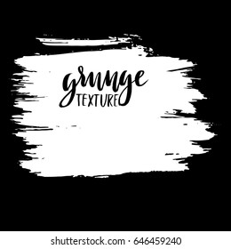 Ink vector brush strokes. Vector illustration. Grunge hand drawn watercolor texture. Space for text.
