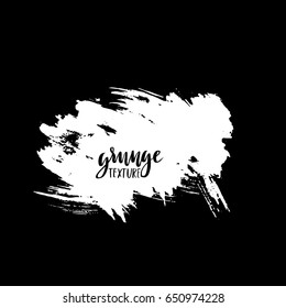 Ink vector brush strokes. Vector illustration. Grunge hand drawn watercolor texture. Space for text.