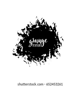 Ink vector brush strokes. Vector illustration. Grunge hand drawn watercolor texture. Space for text.