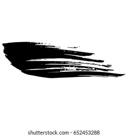 Ink vector brush strokes. Vector illustration. Grunge hand drawn watercolor texture. Space for text.