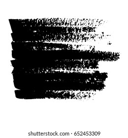 Ink vector brush strokes. Vector illustration. Grunge hand drawn watercolor texture. Space for text.