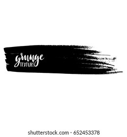 Ink vector brush strokes. Vector illustration. Grunge hand drawn watercolor texture. Space for text.