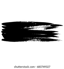 Ink vector brush strokes. Vector illustration. Grunge hand drawn watercolor texture. Space for text.