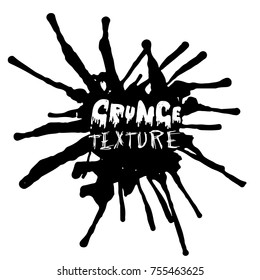 Ink vector brush strokes. Vector illustration. Grunge hand drawn watercolor texture. Space for text.