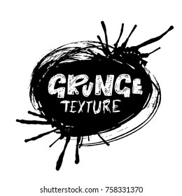 Ink vector brush strokes. Vector illustration. Grunge hand drawn watercolor texture. Space for text.