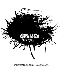 Ink vector brush strokes. Vector illustration. Grunge hand drawn watercolor texture.