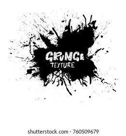 Ink vector brush strokes. Vector illustration. Grunge hand drawn heart watercolor texture. Space for text.