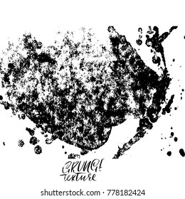 Ink vector brush strokes. Vector illustration. Grunge hand drawn watercolor texture. Space for text.