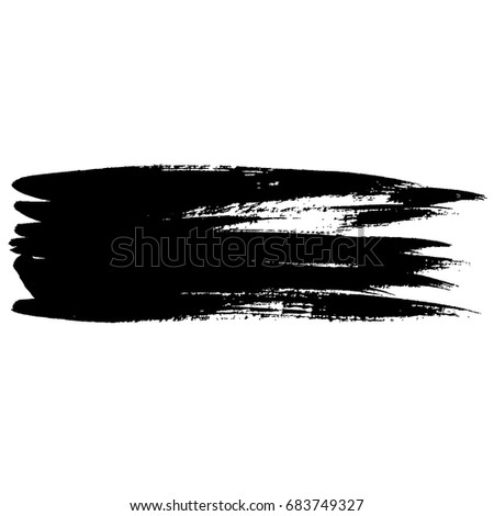 Ink vector brush strokes. Vector illustration. Grunge hand drawn watercolor texture. Space for text.