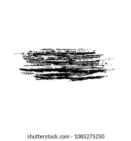 Ink vector chalk stroke. Vector illustration. Grunge hand drawn distressed texture. Space for text.