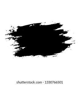 Ink vector dry brush banner. Vector illustration. Grunge hand drawn watercolor texture. Space for text.
