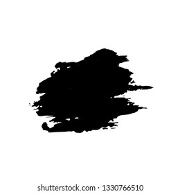 Ink vector dry brush banner. Vector illustration. Grunge hand drawn watercolor texture. Space for text.