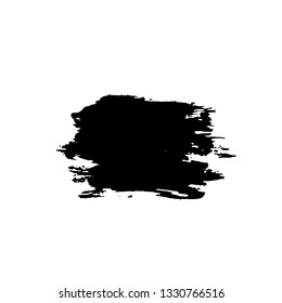 Ink vector dry brush banner. Vector illustration. Grunge hand drawn watercolor texture. Space for text.