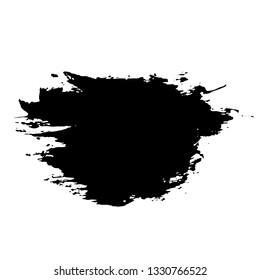 Ink vector dry brush banner. Vector illustration. Grunge hand drawn watercolor texture. Space for text.