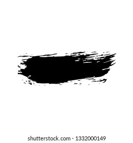 Ink vector dry brush banner. Vector illustration. Grunge hand drawn watercolor texture. Space for text.